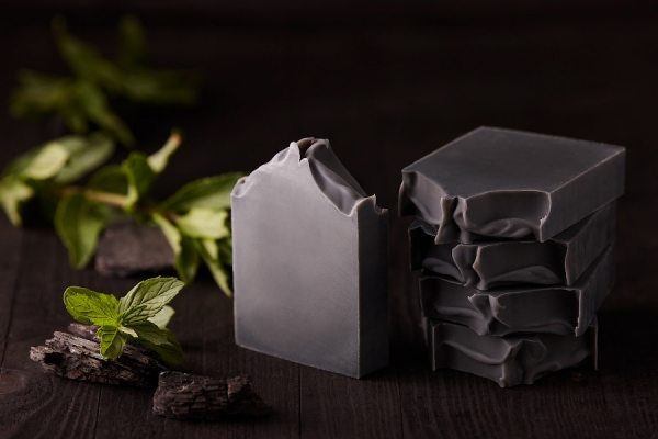 Мыло “Сharcoal and mint” с углем и ментолом, 100 гр